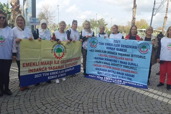 Emeklilerden İzmir’de imza kampanyası
