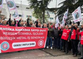 Birleşik Metal-İş Mersen’de greve çıktı