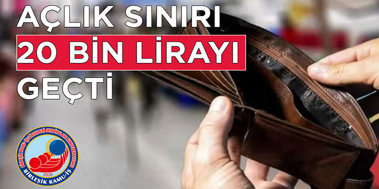 KAMU-AR: Açlık sınırı 20 bin lirayı geçti