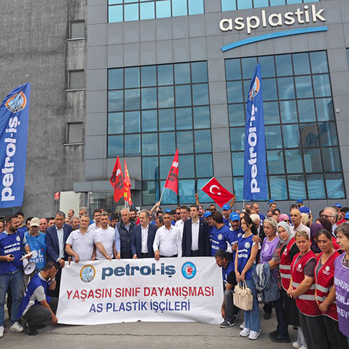 AS Plastik Grevi ile dayanışma