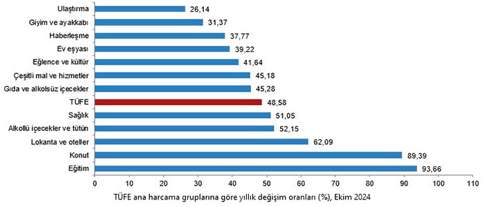 Ekim 2024 enflasyon verileri açıklandı