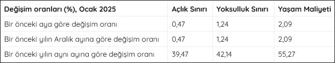 BES-AR: 2025 Ocak ayı açlık sınırı 30 bin 617 lira 