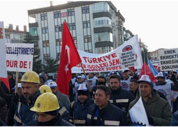 Maden işçileri özelleştirmeye karşı yeniden yürüyüş başlattı