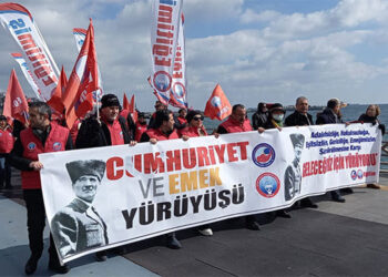 Eğitim-İş, “Cumhuriyet ve Emek yürüyüşünü” Tekirdağ’dan başlattı