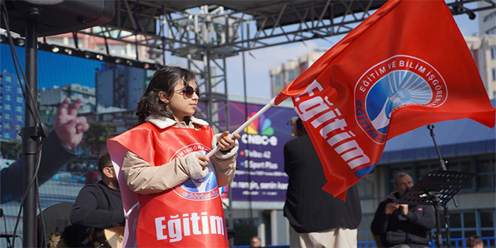 Eğitim-İş “Cumhuriyet ve Emek Yürüyüşü” Ankara Tandoğan’da tamamlandı