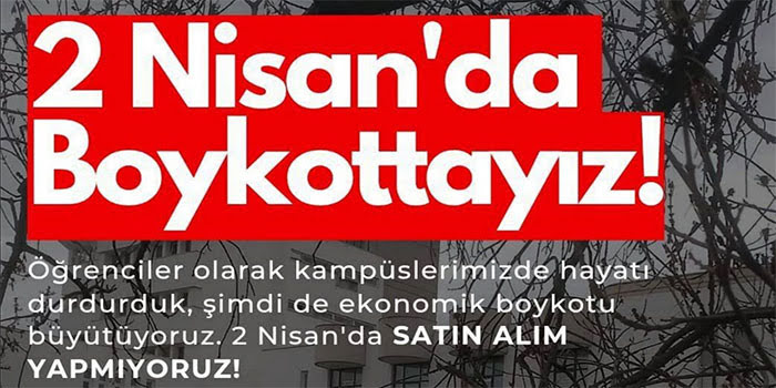 Öğrenci gençlikten ekonomik boykot kararı: “Satın alım yapmıyoruz!”