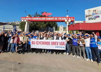 Petrol-İş DYO Boya’da greve çıktı