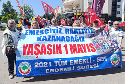 Mersin, Tarsus ve Erdemli'de 1 Mayıs coşkusu