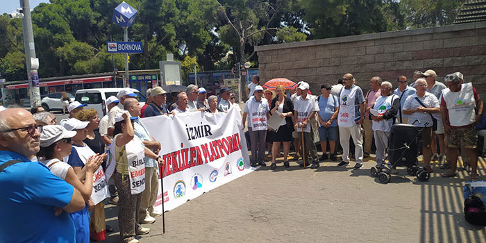 Emekliler İzmir’den seslendi; “Birleş! Örgütlen! Sesini yükselt! Gücünü göster!”