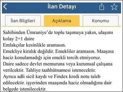 Emekliye kiralık ev de yok!