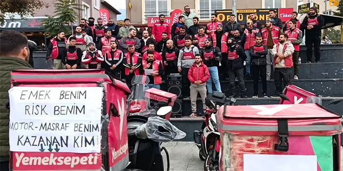 Şirketlerin kölelik sistemi kuryelerin canını hiçe sayıyor