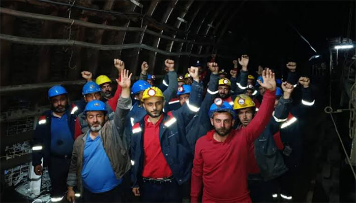 Özşen Madencilik işçileri kazanımlarını 15-16 Haziran direnişine armağan etti