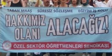 Özel sektör öğretmenleri taban maaş talebinde kararlı